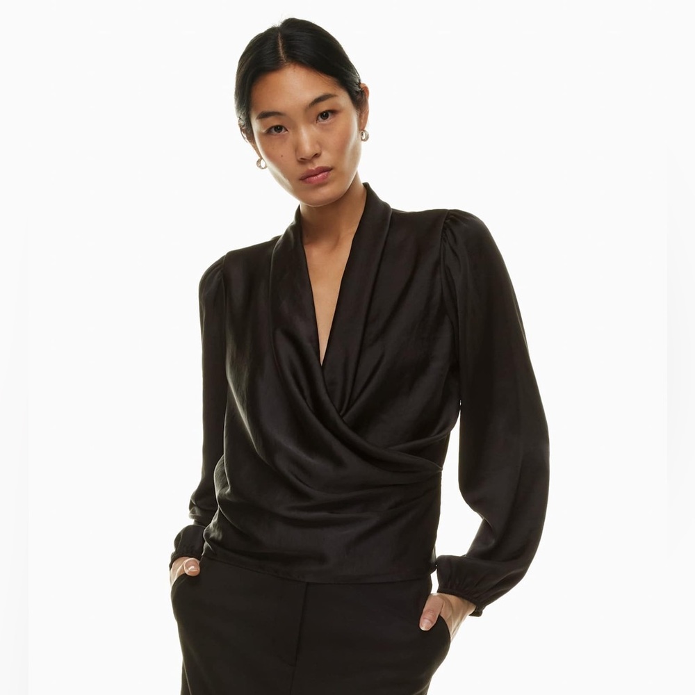 Wilfred postscript satin blouse